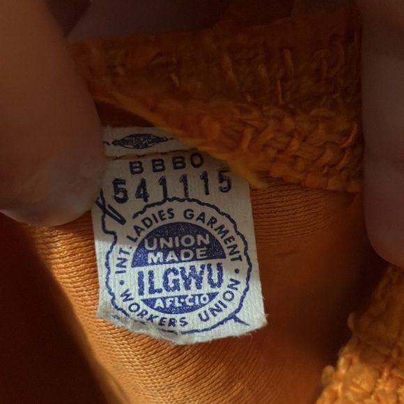 Vintage Jonathan Logan Orange Woven Cotton 1960s Sleeveless Dress Size 13 - Picture 5 of 12